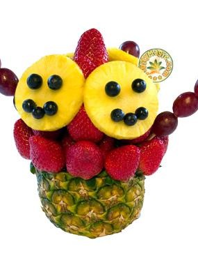 Healthy & Funny - Vicces falatok - natúr - ananász alapon - (3 fő)